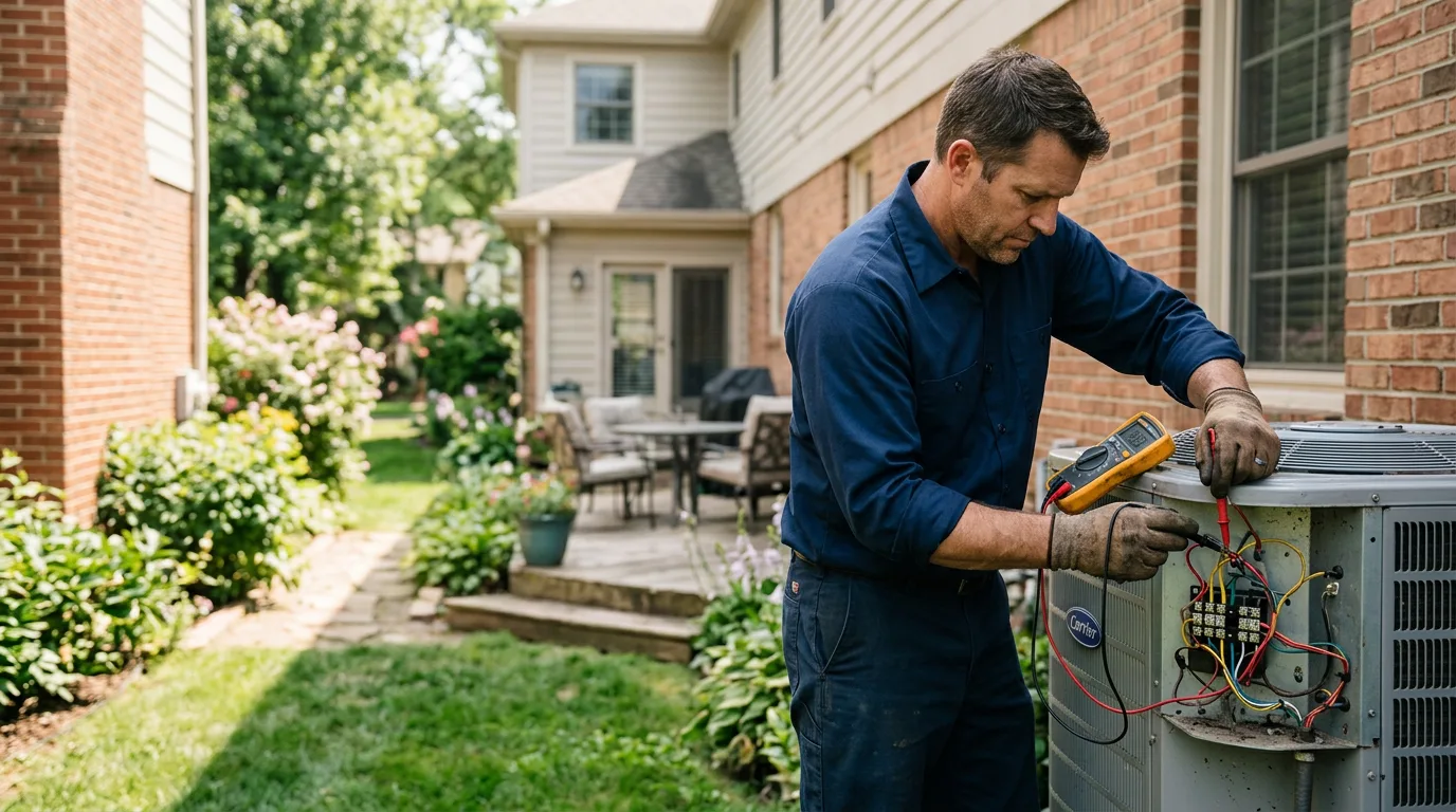 HVAC technician working near Bridgewater, NJ